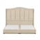 In House Shumt Linen Bed Frame - King - 200x200cm - Light Beige