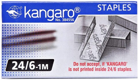 Generic Kangaro No.24/6 1M Staples Set Of 20 Boxes