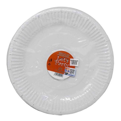 Lets Party 7'' Paper Plate White