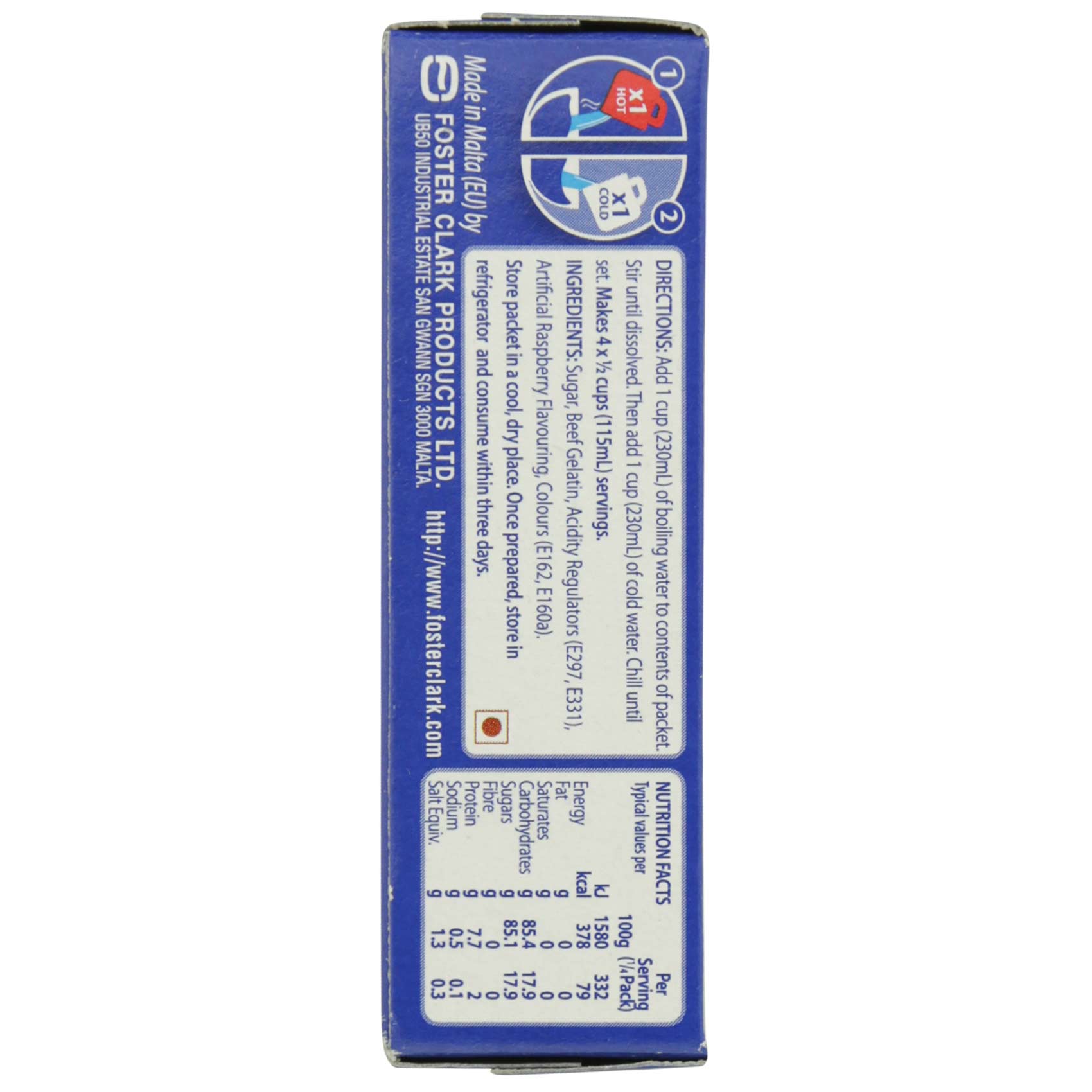 Foster Clark'S Jelly Beef Raspberry Flavor 85 Gram product thumbnail 4