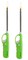Lavish 2 Pcs Gas Lighter With Safety Lock Color Green