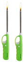 Lavish 2 Pcs Gas Lighter With Safety Lock Color Green