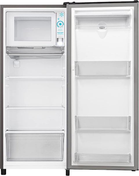 Hisense 177L Net Capacity Single Door Compact Refrigerator With Water Dispenser, Silver, RR233N4WSU