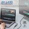 Promate DisplayPort to HDMI Adapter with 4k Resolution, Nylon Cable and Uni-Directional Display, MediaLink-DP