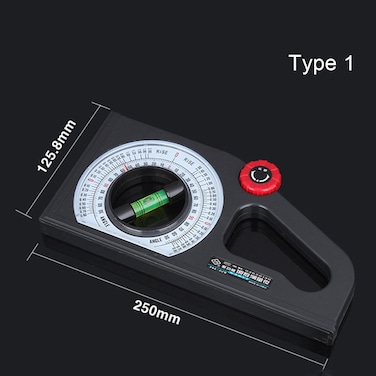 KKmoon-Engineering inclinometer slope measuring ruler magnetic horizontal angle universal slope degree multi-function slope measuring instrument Multifunctional slope measuring instrument