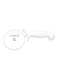 Tramontina Since 1911, Made In Brazil Professional Pizza Cutter With Stainless Steel Blade And White Polypropylene Handle