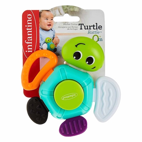Infantino Turtle Rattle Toy 0+ Month