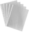 Generic 100 Pcs A4 Clear Plastic Punched Punch Pockets Folders