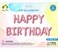 Party Time 1 Set of 16inches Baby Pink Happy Birthday Foil Balloon For Birthday Party Decoration, Birthday Banner Backdrop - Birthday Party Supplies