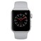 Apple Watch Series-3 42mm GPS+ Cellular Silver Aluminium Case With Fog Sport Band (MQKM2AE/A)