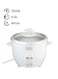 Black+Decker Rice Cooker 0.6L, 350W, RC650-B5, White