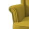 إن هاوس كرسي ملكي كتان بظهرية مجنحة - أصفر - E3