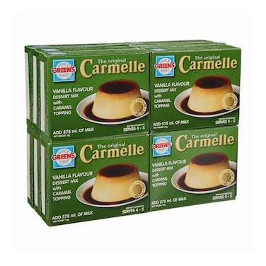 Green&#39;s Vanilla Flavour Caramel Topping Dessert Mix, 70g Pack of 12