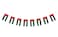 UAE Party Flags 4 meter 12flags