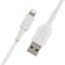 Belkin Boost Charge Lightning To USB-A Cable White