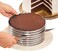 Jun Stainless Steel Cake Ring Cutter,Layer Cake Slicer Kit Mousse Slicing Cake,Diameter Is 24Cm