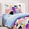 Sleep Night 3 Pieces Kids Compressed Comforter Set, Single Size 150 X 200cm Modern Printed Bedding Set For Girls And Boys, MultiColor