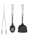 Generic Direkt 3-Piece Kitchen Utensil Set Black/Silver