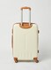 PK 4-Piece Ultra Light Luggage Set, Off White/Brown