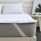 DEALS FOR LESS - White Mattress Protector Pad , Bed Cover King Size.