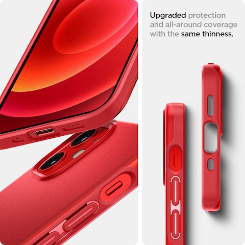 Spigen Thin Fit designed for iPhone 12 Mini case cover - Red