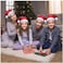 Arabest 4pcs Christmas Santa Hat, Red and White Felt Hats Christmas Santa Hat for Holiday Party Red