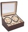 Generic Watch Winder 6 Storage 4 Piece Set Storage Case Display Box Brown