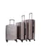 Parajohn 3-Piece Hard Side ABS Luggage Trolley Set 20/24/28 Inch, Champagne