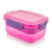 M-Design Lunch Set - 1.1L Lunch Box with 500ml Water Bottle and 3-Piece Cutlery Set - Pink/Purple
