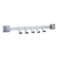Home Pro 5-In-1 Wall Mounted Hooks Silver 40cm