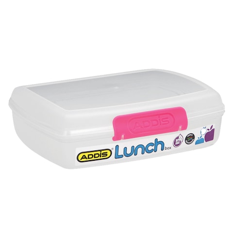 Addis Lunch Box 1.2L Whitepink Online | Carrefour Kenya