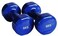 Generic 2 Pieces Double Dumbbells Vinyl Blue, 5 Kg