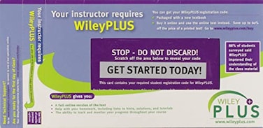 Buy Wiley Plus Registration Code Card Online | Carrefour UAE