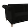 In House Serena 2 In 1 Sofabed Linen Upholstered - Black