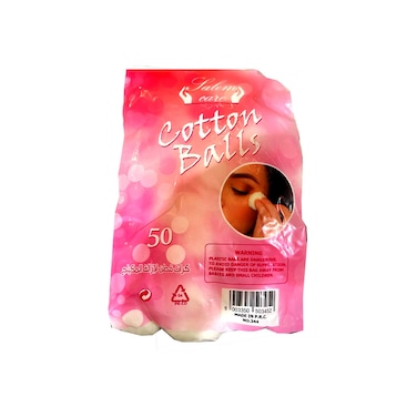 سالم كير كرات قطن ملونة لإزالة المكياج 50قطنة