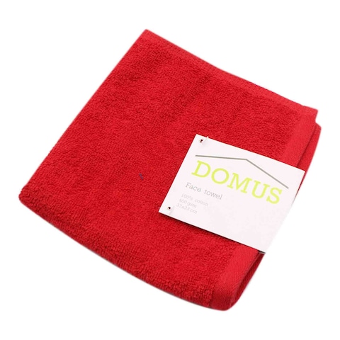 DOMUS FACE TOWEL 33X33CM RED