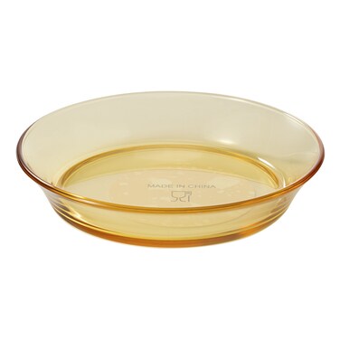 إيكو غلاس صحن جانبي من زجاج البوروسيليكات 7 أونصة - كهرماني