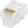 Dkurve Telephone Plug 6P6C RJ12 Modular Plug (6/6, Telephone Cord Connector) (50 PCS)