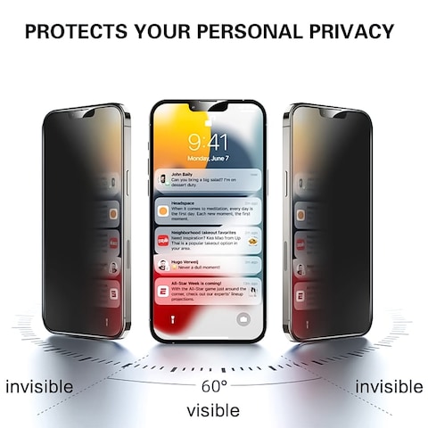 Desert Privacy Ceramics iPhone 12 Pro Max Privacy Premium Screen Protector
