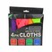 منشفة مايكرو فايبر - 4 قطع - 30 في 30 سم