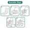 Little Story Role Play Market Shopping Cart Toy Set (56 Pcs) - Pink