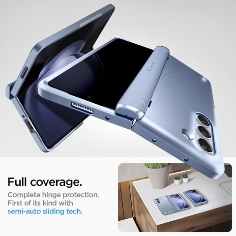 Spigen Slim Armor Pro, Hinge Coverage, Designed For Samsung Galaxy Z Fold 5 Case Cover (2023) - Sierra Blue