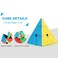 Generic-Pyramid Speed Cube Triangle Magic Cube Pyramid Stickerless Cube Puzzle Cube for Beginners Kids