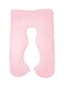 Generic U-Shaped Maternity Pillow Cotton Pink 80X120cm