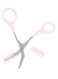 Professional Eyebrow Trimmer Scissor Pink