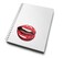 Loud Universe Hardcover Notebook Lips Lust Pattern Lips Lusty Lips Spiral Notebook with Premium High Quality Paper A5 Size