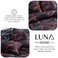 Luna Home King Size 6 Pieces, Black With Red Geometric Design Bedding Set