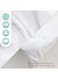 Moon Premium 100% Cotton Terry, Breathable Waterproof Mattress Protector Sheet With Skirt Fit - Machine Washable 133X70X12 Cm