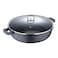 Bergner Classic Novum Shallow Pot With Lid Black 28cm