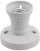 ABBASALI E27 Batten Lamp Holder Batten Base Screw Light Bulb Socket Holder, E27 Lamp Holder Base Edison Plastic Lamp Socket Holder, Lamp Bases Converter Socket Ceiling Pendant (2PCS)